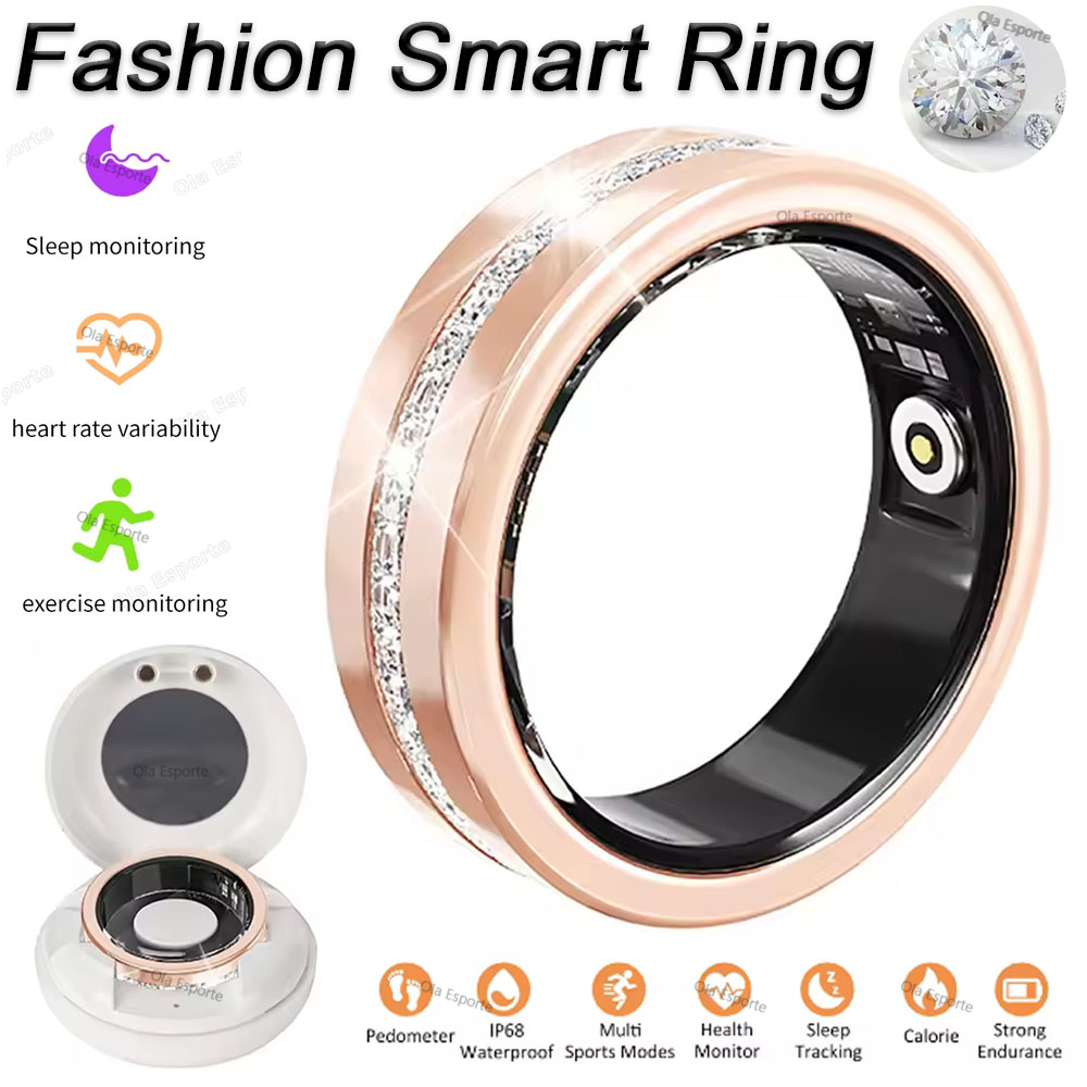 Men'S Fashion Rings - Cincin Pintar 2025 untuk Wanita, Monitor