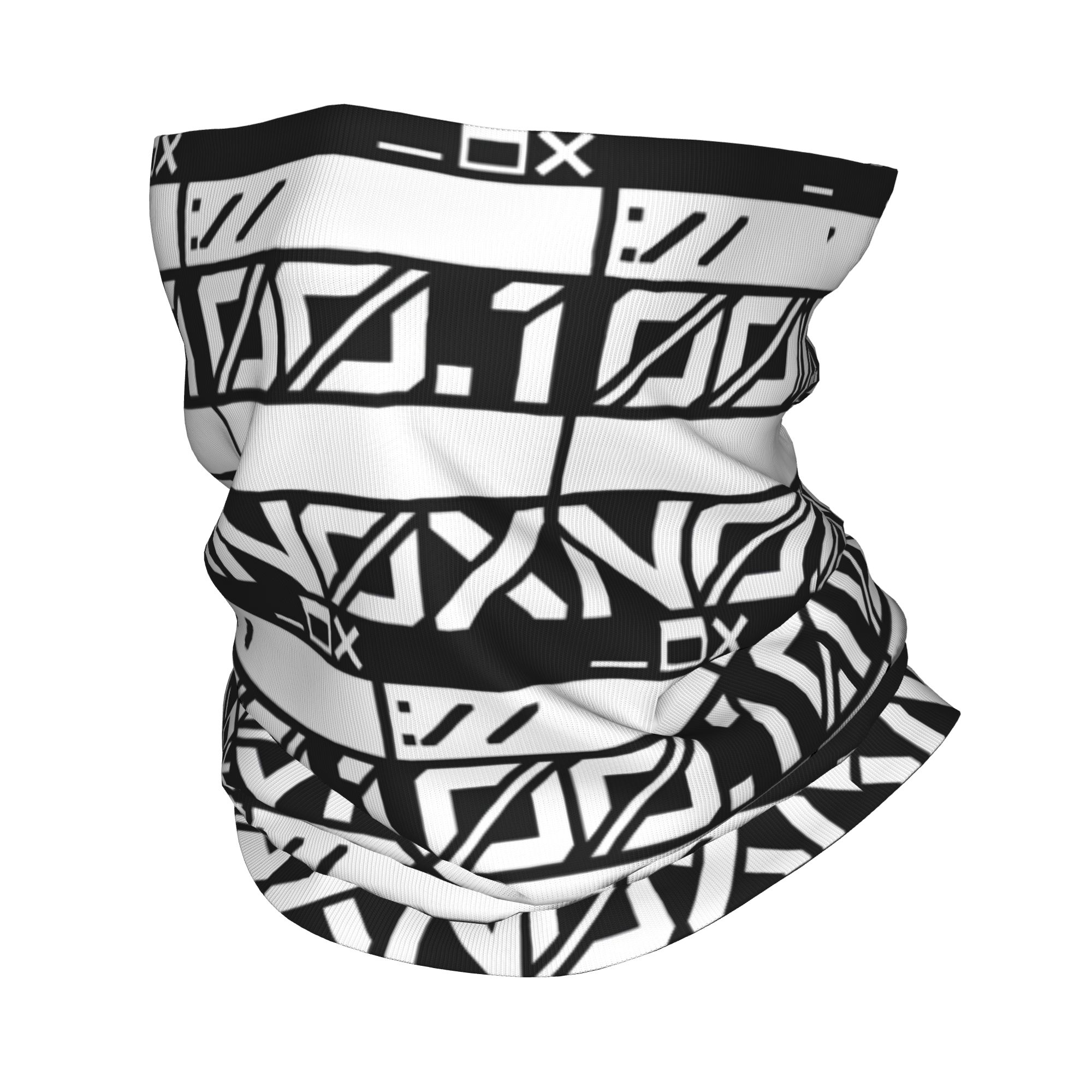 Mens Fashion Urban - Penutup Leher Pola Industrial Techwear Jepang