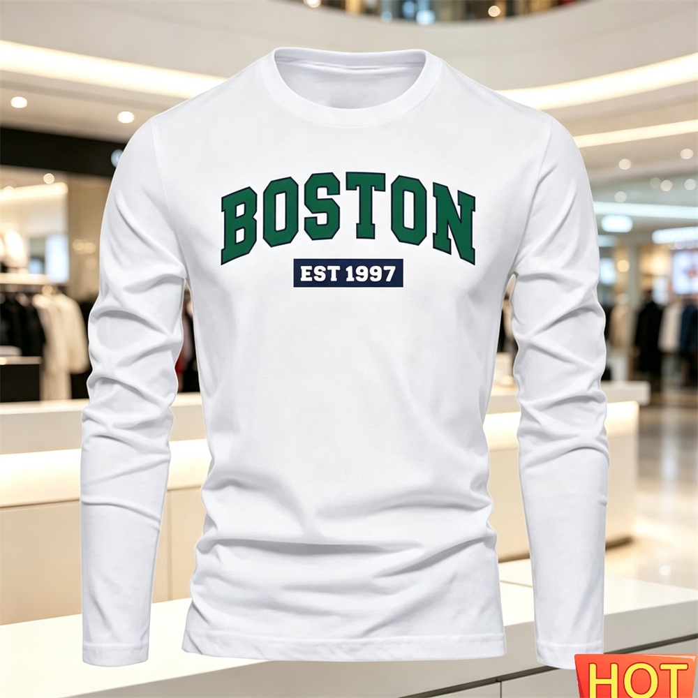 Mens Fashion Ideas - Kaos Lengan Panjang Pria Musim Gugur