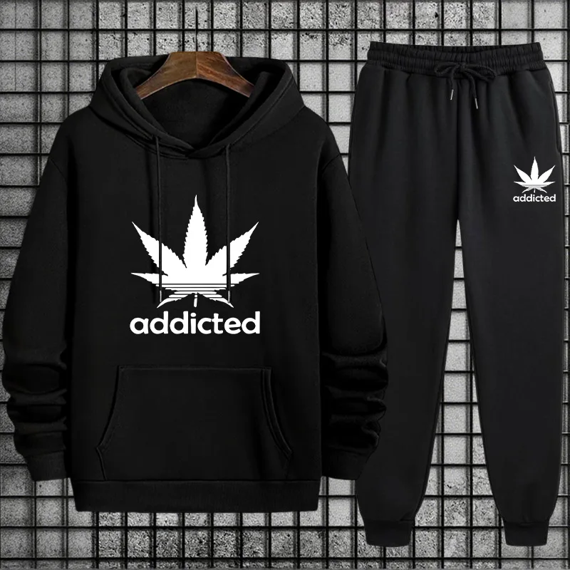 Mens Fashion Urban - Setelan Olahraga Pria Hoodie + Celana