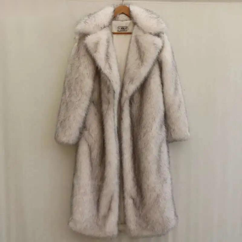 Men'S Fashion Korea - Mantel Bulu Cerpelai Pria Mode Hangat