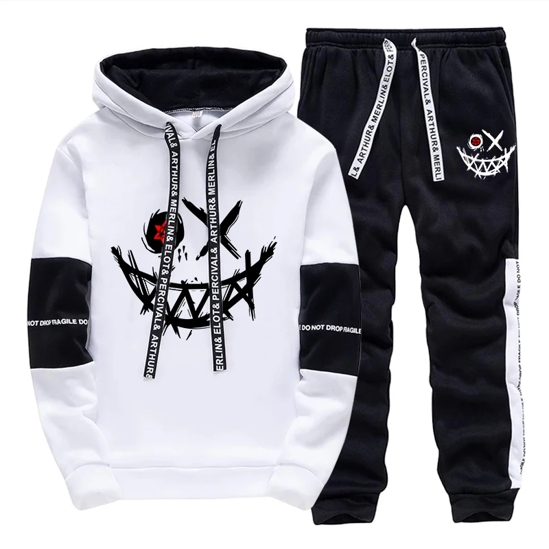 Mens Fashion Urban - Set Pria/Hoodie/Celana 2026 Musim Gugur Kasual