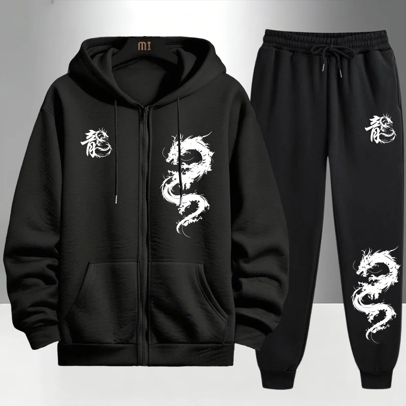 Setelan Olahraga Motif Naga Ci - Mens Fashion Urban ulasan dan harga
