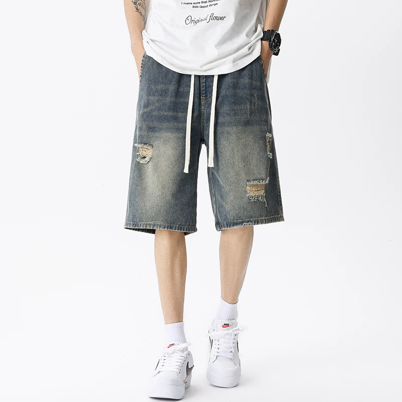 Celana pendek Denim tipis musi - Men'S Fashion Loose Pants ulasan dan harga
