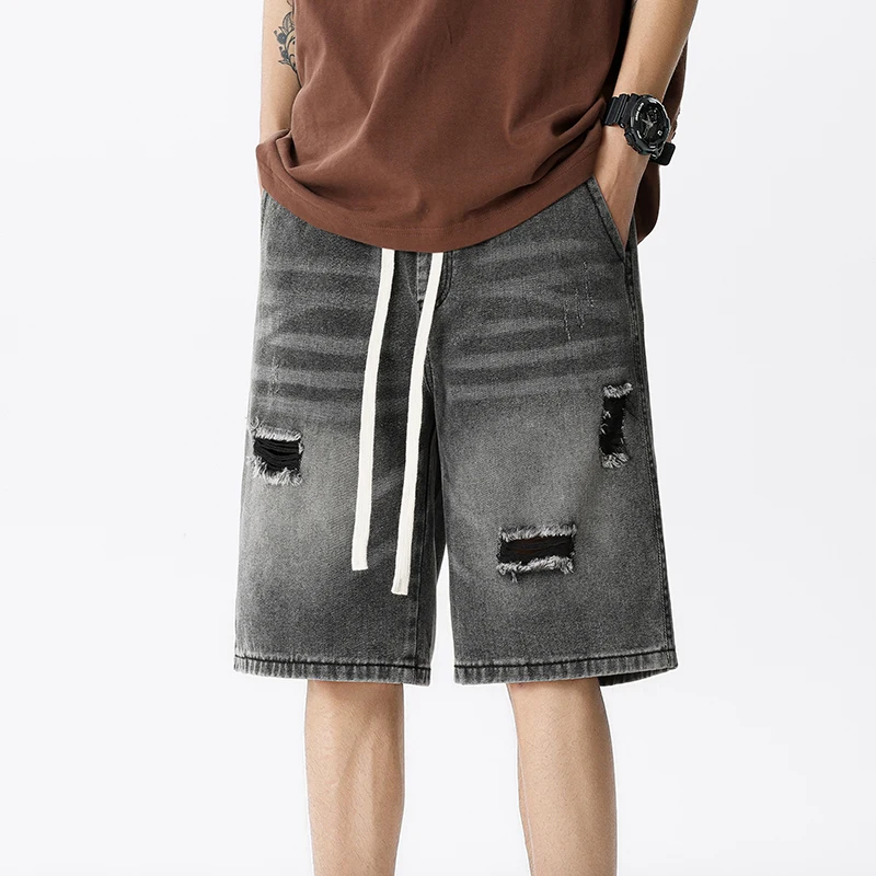 Celana pendek Denim tipis musi - Men'S Fashion Loose Pants ulasan dan harga