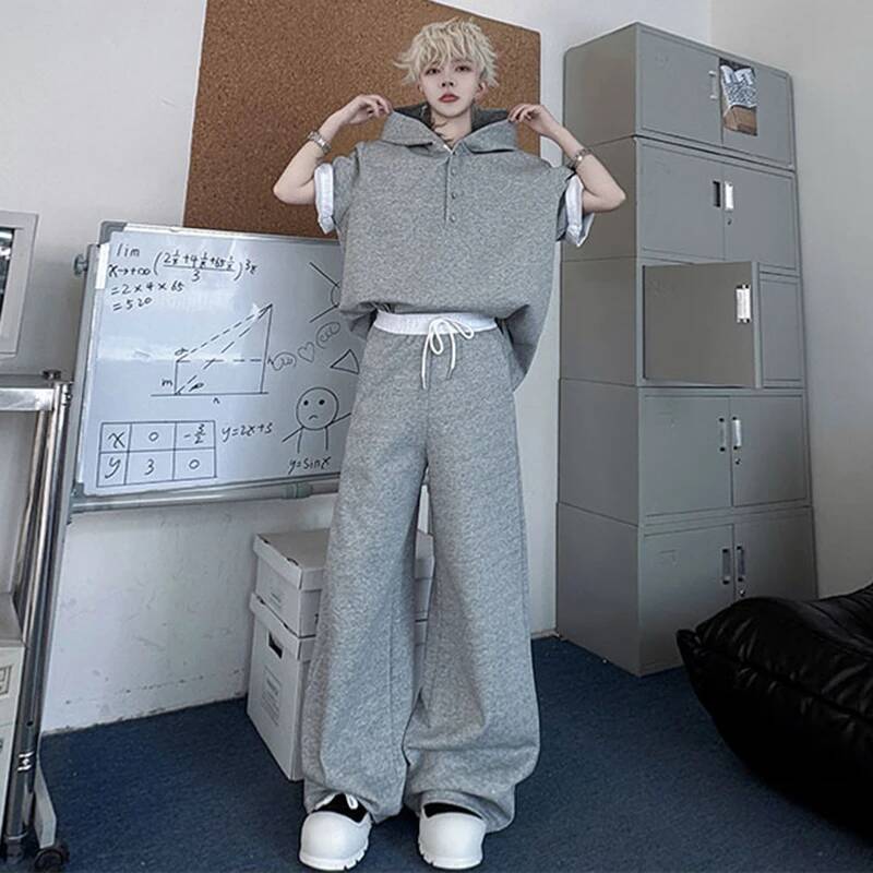 LUZHEN Atasan Original Lengan  - Men'S Fashion Loose Pants ulasan dan harga