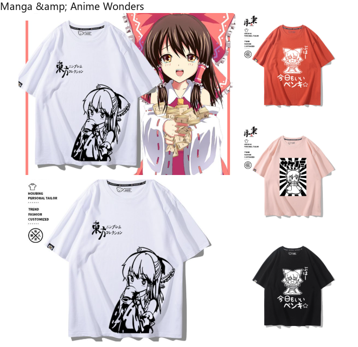 Kaus Lengan Pendek Anime Touho - Men'S Fashion Korea ulasan dan harga