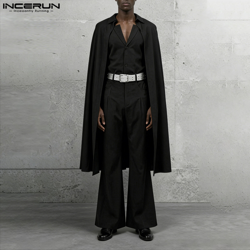 INCERUN Setelan Pria Warna Sol - Men'S Fashion Loose Pants ulasan dan harga