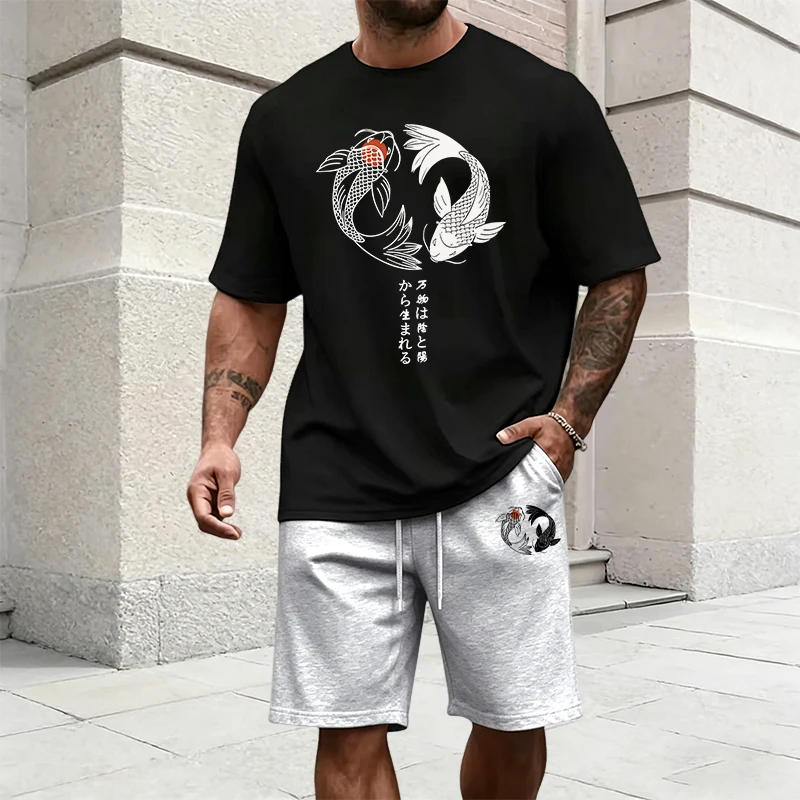 Pakaian Olahraga Pria Pola Yin - Mens Fashion Urban ulasan dan harga
