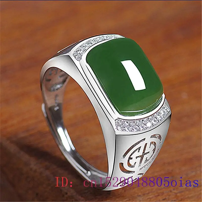 Cincin Giok Hijau Hadiah Fashi - Men'S Fashion Rings ulasan dan harga
