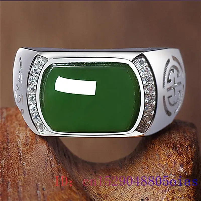 Cincin Giok Hijau Hadiah Fashi - Men'S Fashion Rings ulasan dan harga