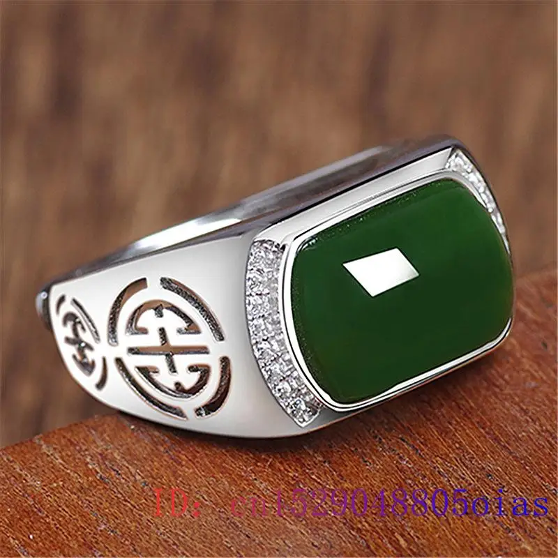 Cincin Giok Hijau Hadiah Fashi - Men'S Fashion Rings ulasan dan harga