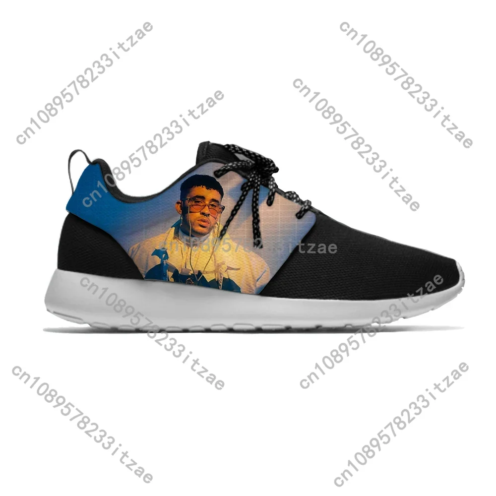 Bad Bunny Hip Hop Rapper Musik - Men'S Fashion Running Shoes ulasan dan harga