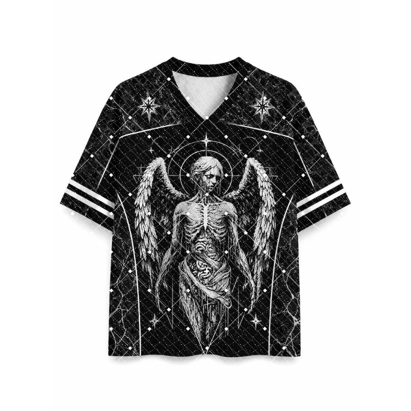Kaos Olahraga V-neck Gaya Gela - Men'S Fashion V Neck T Shirts ulasan dan harga