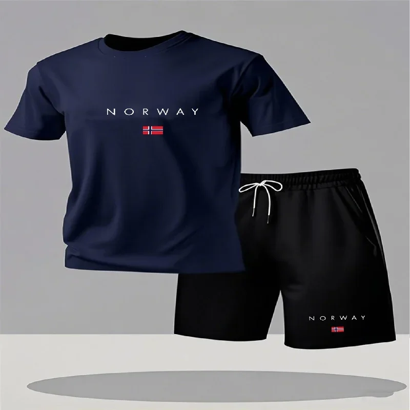 Setelan Kaos dan Celana Pendek - Mens Fashion Urban ulasan dan harga