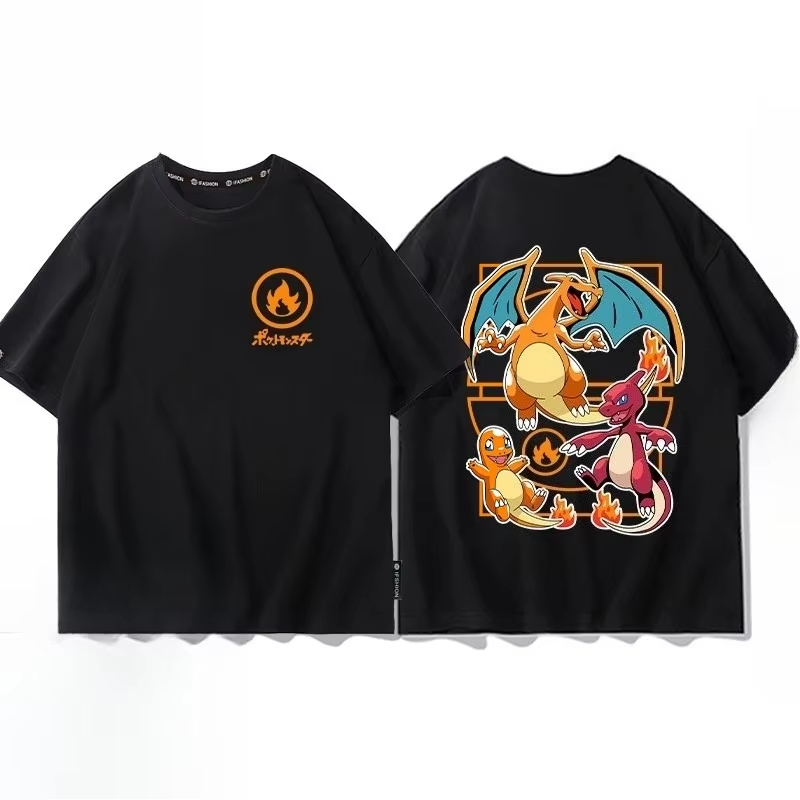 Kaus Katun Murni Cetak Pokémon - Men'S Fashion Evolution ulasan dan harga