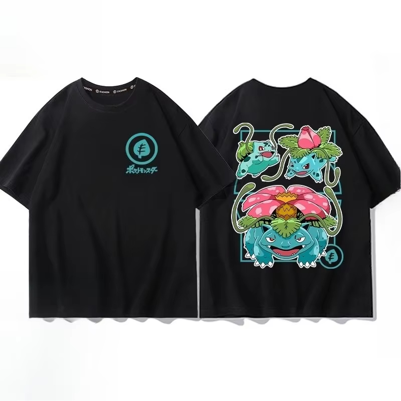 Kaus Katun Murni Cetak Pokémon - Men'S Fashion Evolution ulasan dan harga