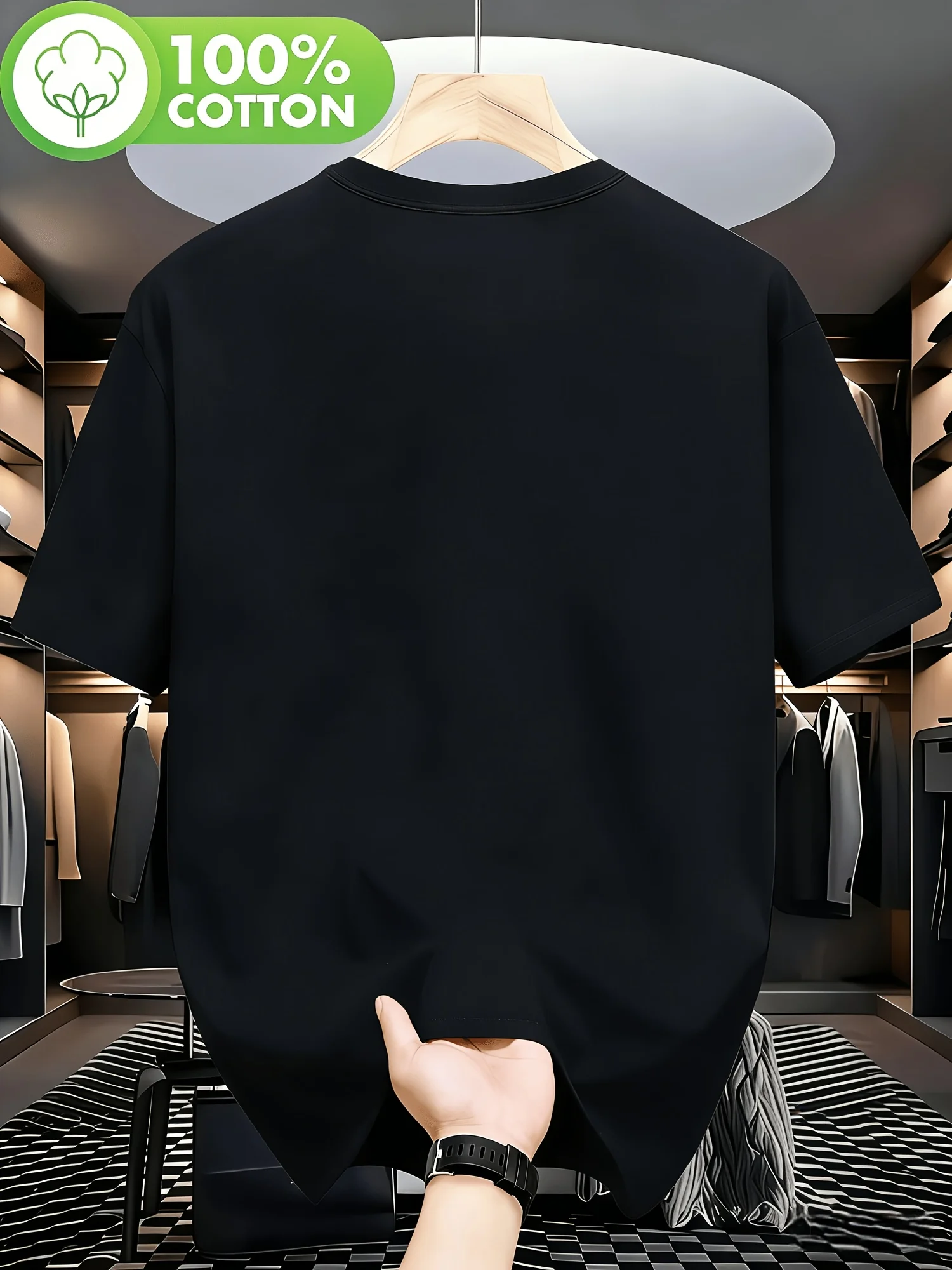 Kaos Pria 100% Katun Tekstur R - Men'S Fashion Korea ulasan dan harga