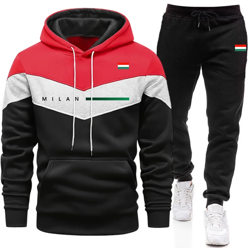 Setelan Hoodie Pria Italia unt - Mens Fashion Urban ulasan dan harga