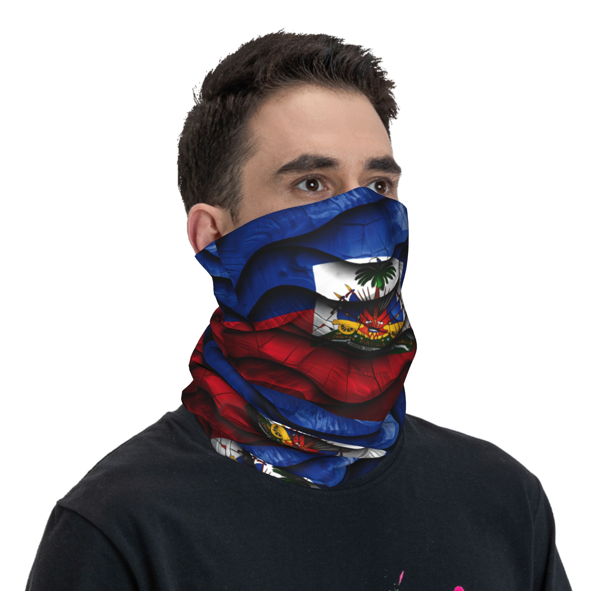 Balaclava Bendera Haiti Masker - Men'S Fashion Rings ulasan dan harga