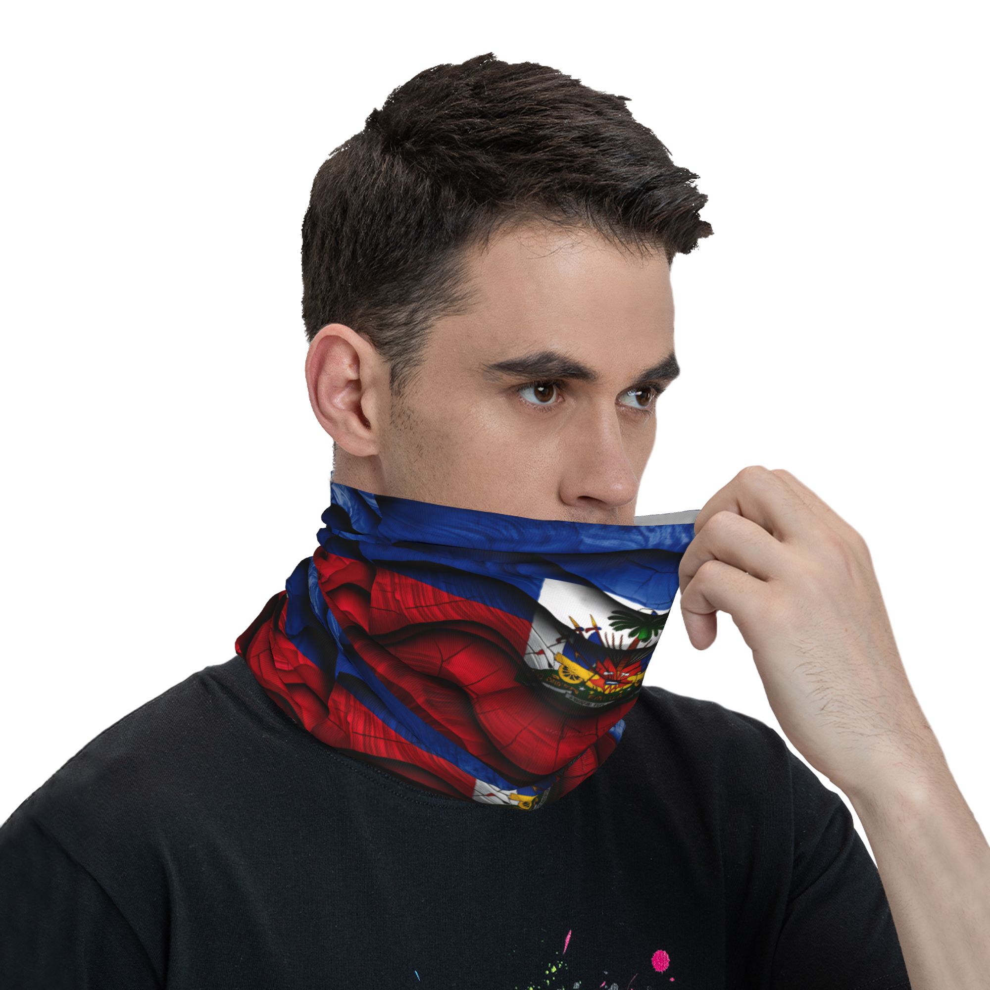 Balaclava Bendera Haiti Masker - Men'S Fashion Rings ulasan dan harga