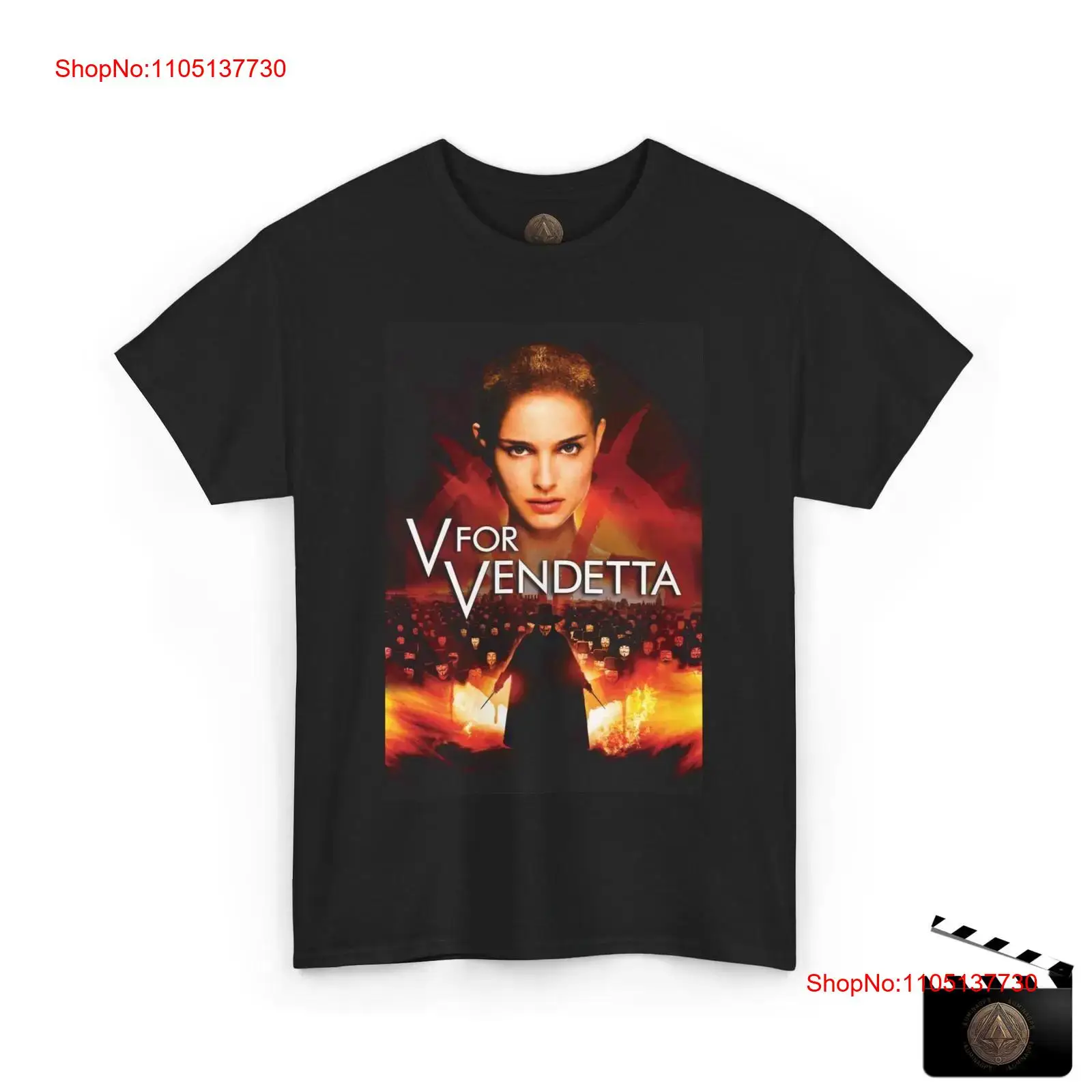 Kaos Poster Film V For Vendett - Men'S Fashion V Neck T Shirts ulasan dan harga