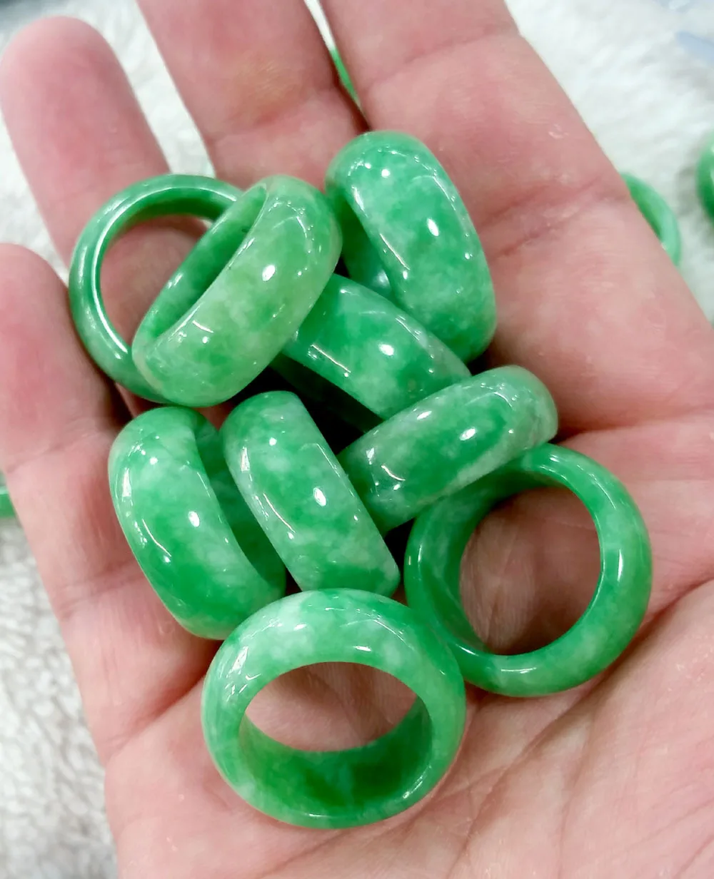 Alam Hijau Cincin Giok Jadeite - Men'S Fashion Rings ulasan dan harga