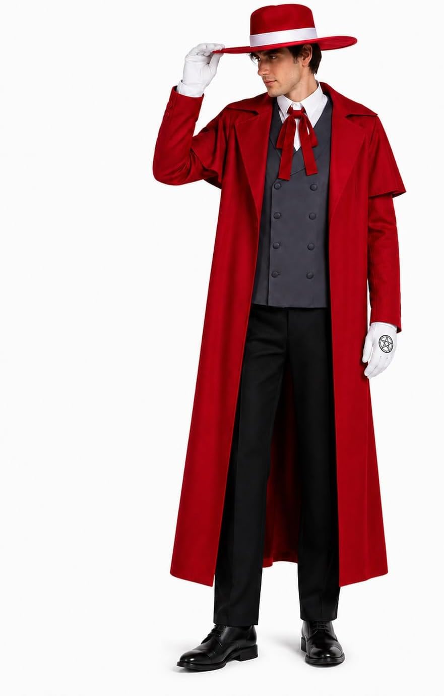 Kostum Cosplay Anime Alucard P - Mens Fashion Vest ulasan dan harga