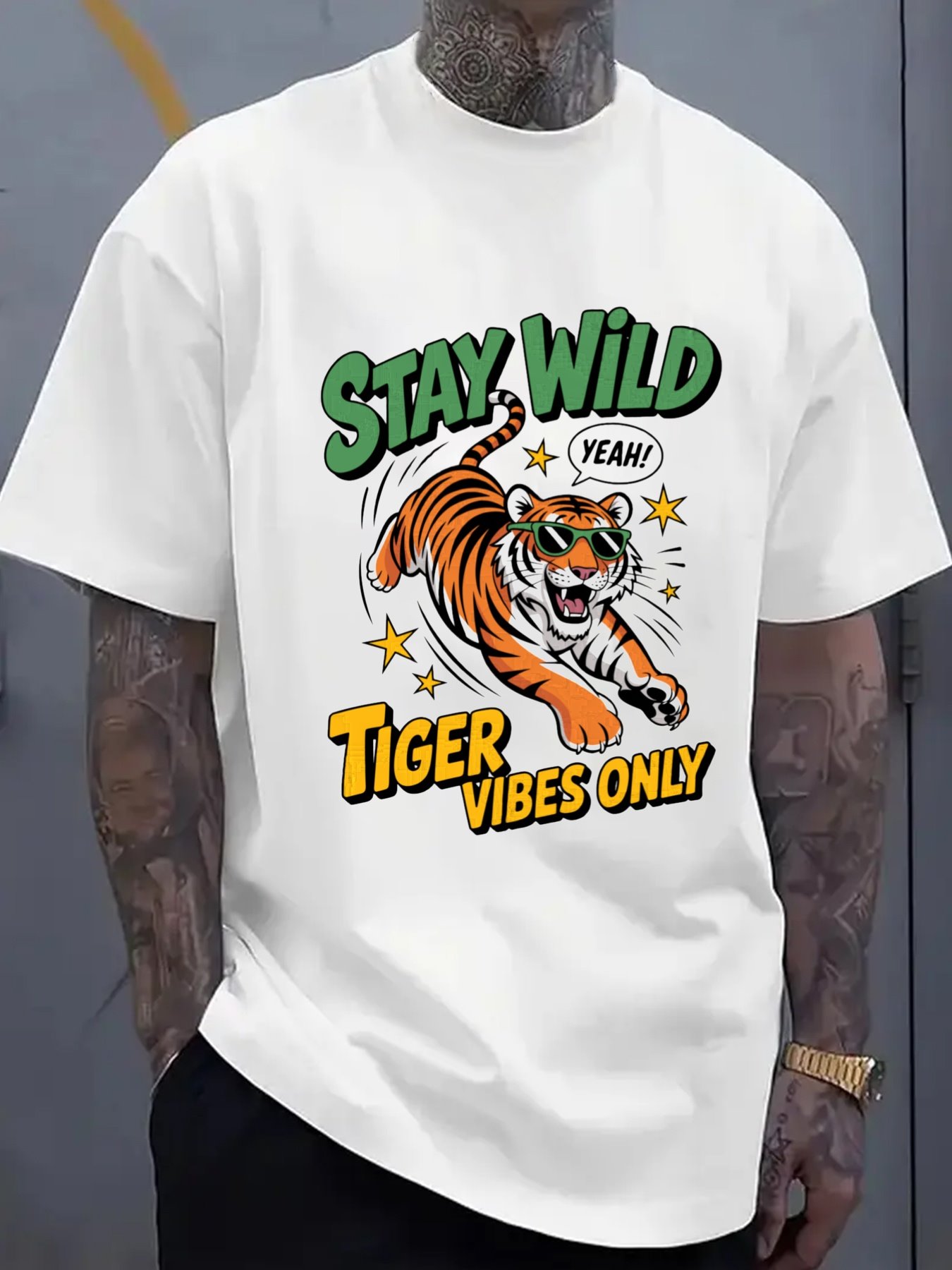 Kaos Pria Gaya Harimau Liar Pu - Men'S Fashion Looks 2026 ulasan dan harga