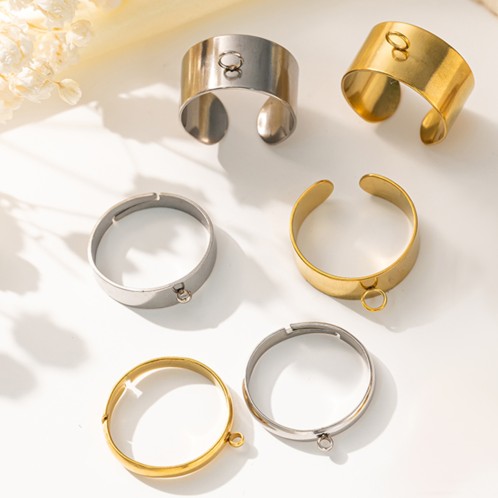 5 Buah/Lot Dasar Cincin Terbuk - Men'S Fashion Rings ulasan dan harga