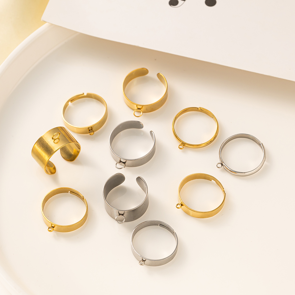 5 Buah/Lot Dasar Cincin Terbuk - Men'S Fashion Rings ulasan dan harga