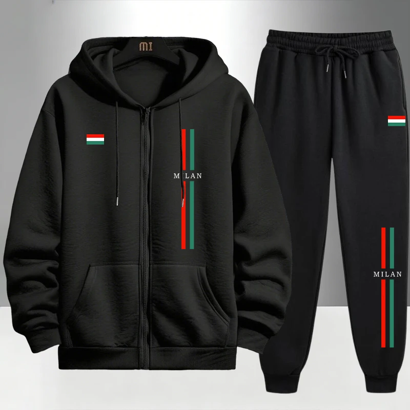 Setelan Hoodie dan Celana Panj - Mens Fashion Urban ulasan dan harga