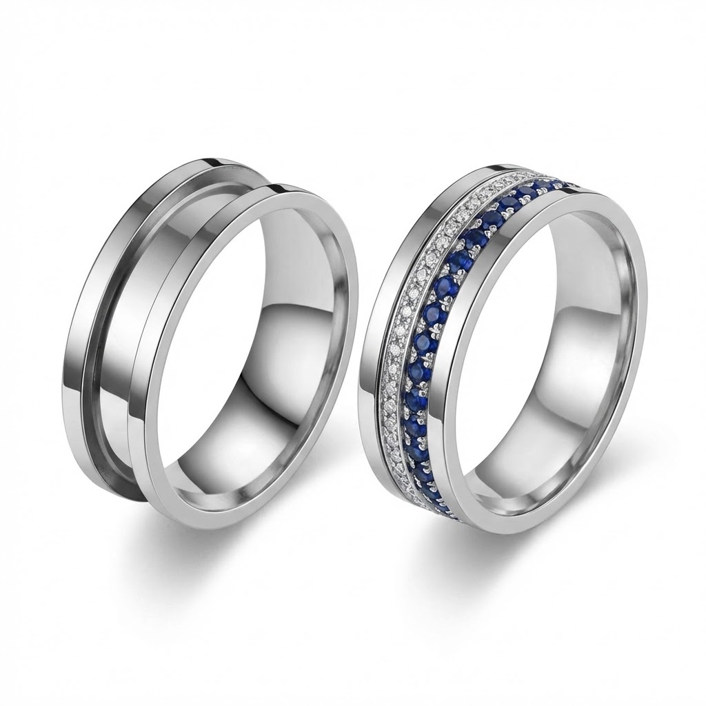 5pcs 7/8/9/10/11/12 Ring Core  - Men'S Fashion Rings ulasan dan harga