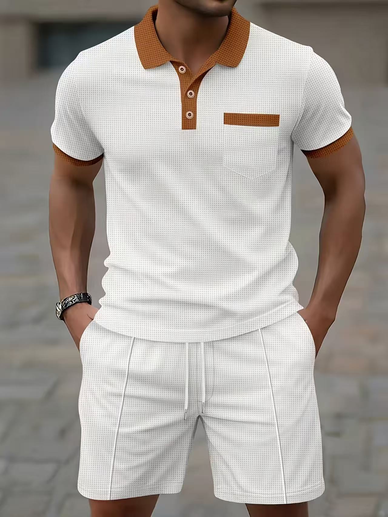 Setelan kaos polo lengan pende - Men'S Fashion V Neck T Shirts ulasan dan harga