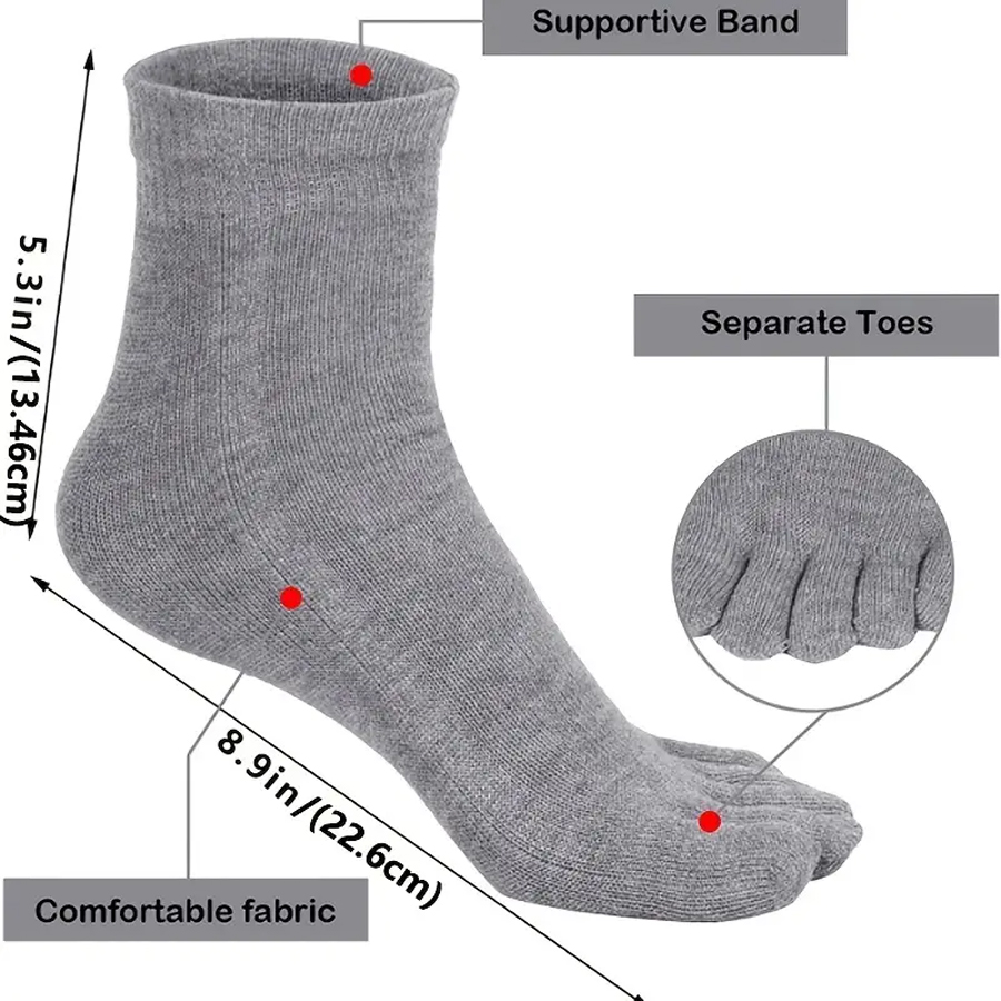 1/5/12 Pasang Kaus Kaki Jari K - Socks Ankle Men ulasan dan harga