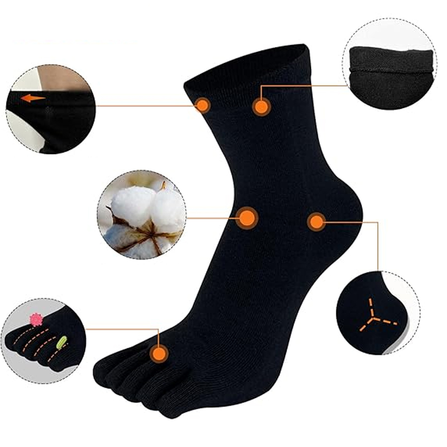 1/5/12 Pasang Kaus Kaki Jari K - Socks Ankle Men ulasan dan harga