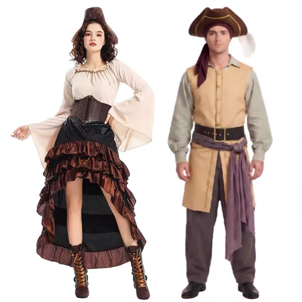 Kostum Cosplay Bajak Laut Kapt - Mens Fashion Vest ulasan dan harga