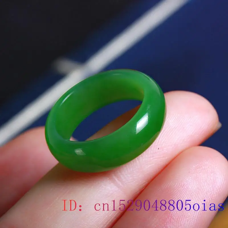 Cincin Giok Hetian Hijau Alami - Men'S Fashion Rings ulasan dan harga