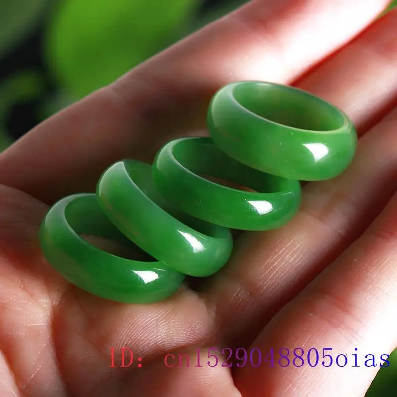 Cincin Giok Hetian Hijau Alami - Men'S Fashion Rings ulasan dan harga